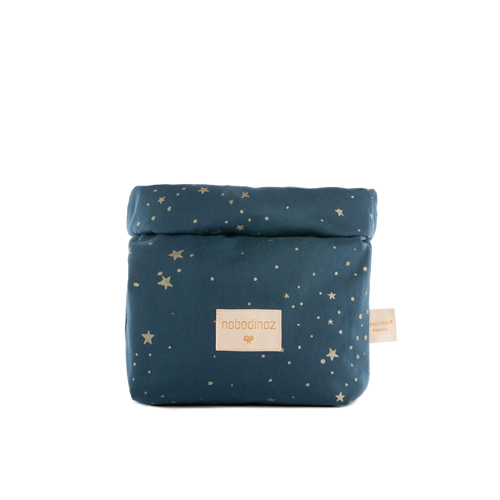 Sac à goûter Too Cool Gold Stella - Bleu nuit - Nobodinoz