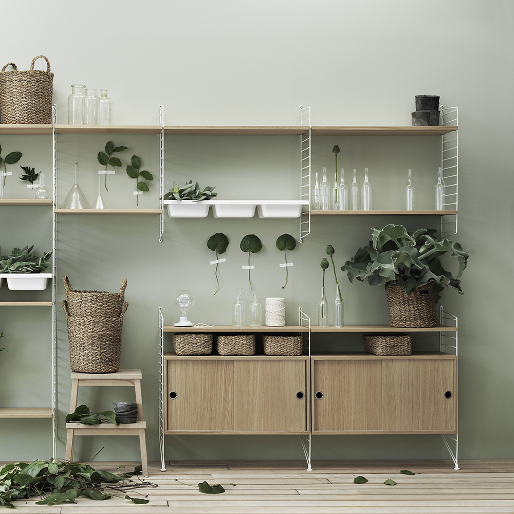 Pack 3 étagères 78 cm - Chêne String Furniture