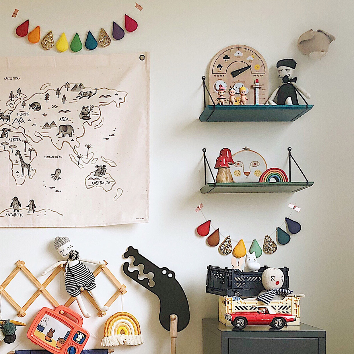 Etagère Mini Babou - Kaki - Rose in April