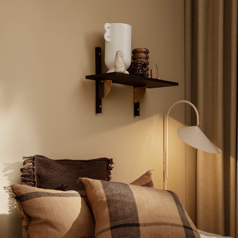 Etagère Sector Simple S/W - Noir/Laiton Ferm Living