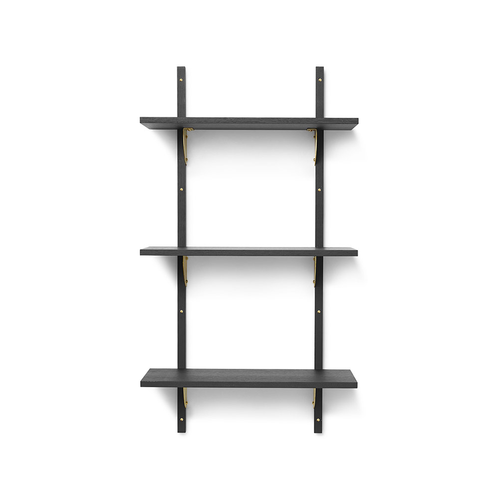 Etagère Sector Triple T/N - Noir/Laiton - Ferm Living