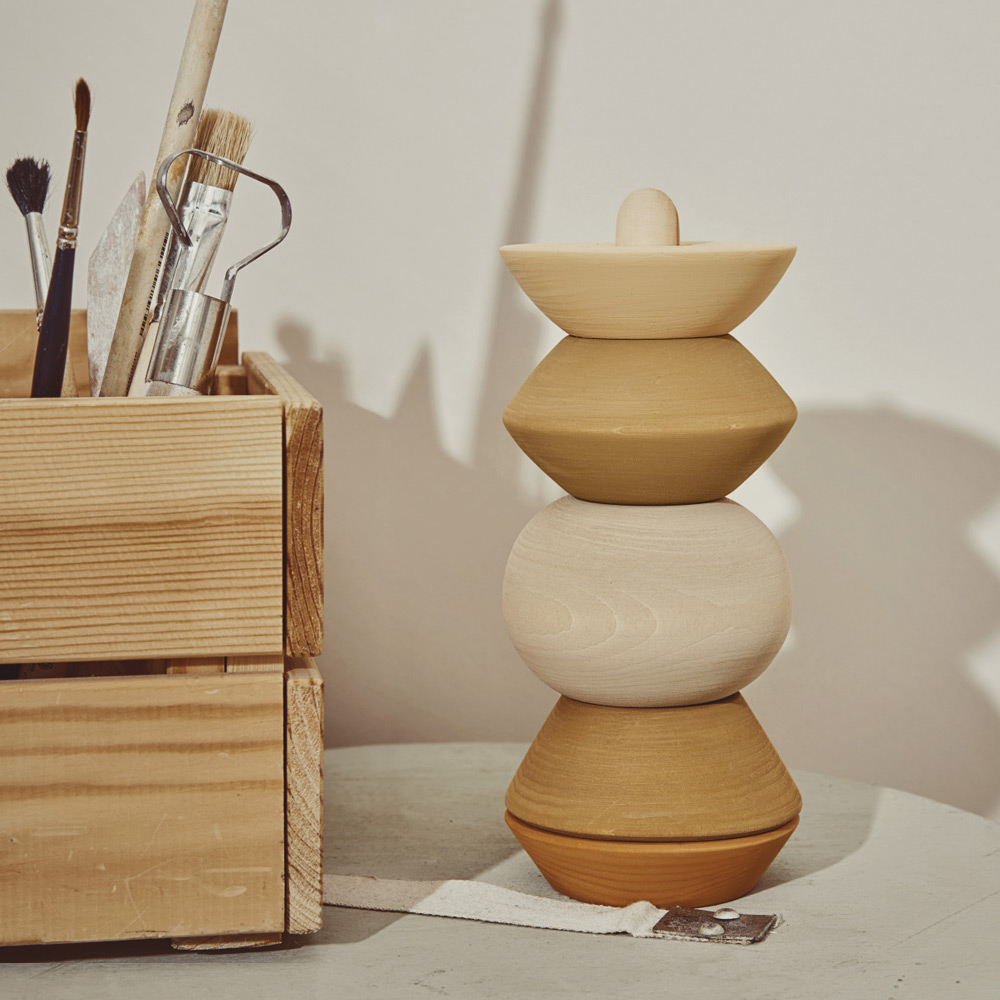 Sculpture à empiler Big Ball - Ocre Raduga Grez