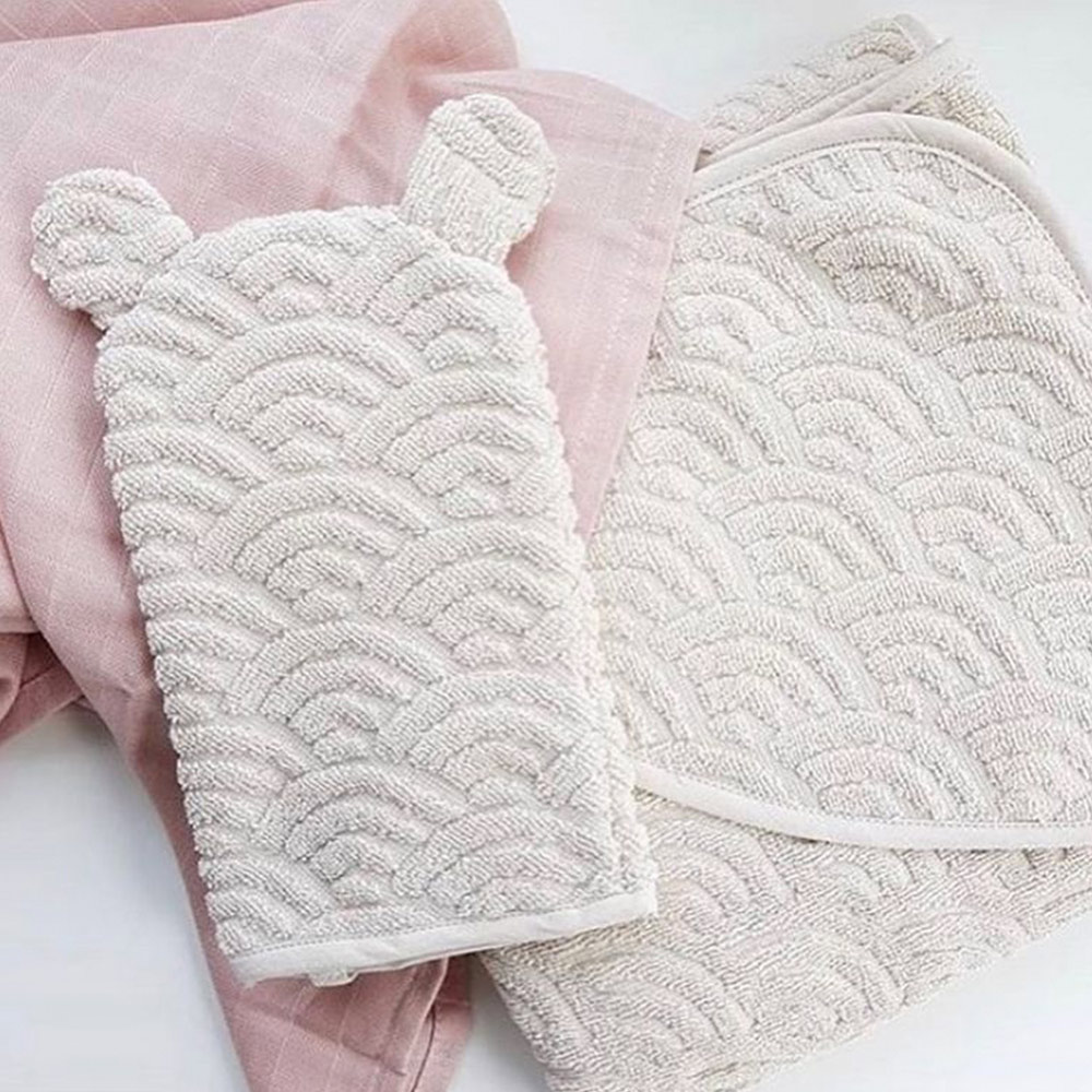 Gant de Toilette Ours - Blanc - Cam Cam