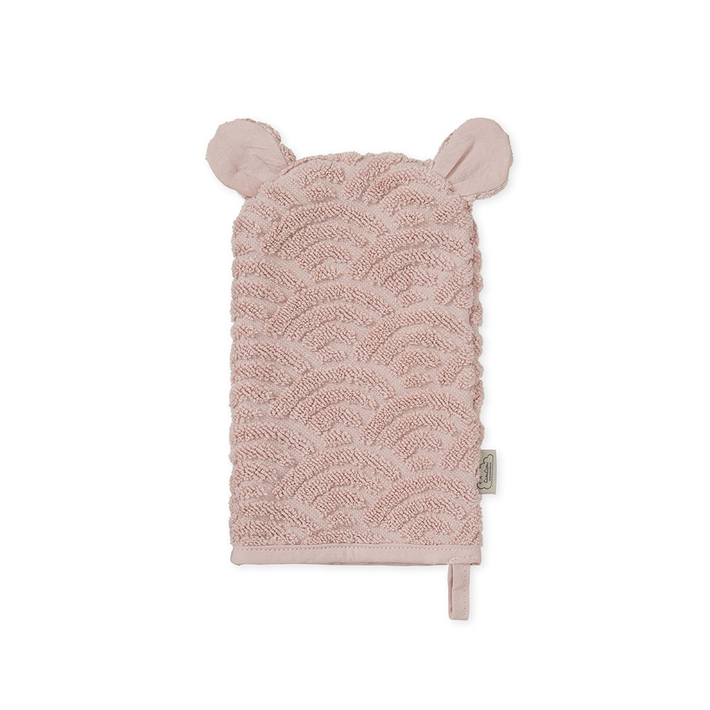 Gant de Toilette Ours - Vieux rose - Cam Cam