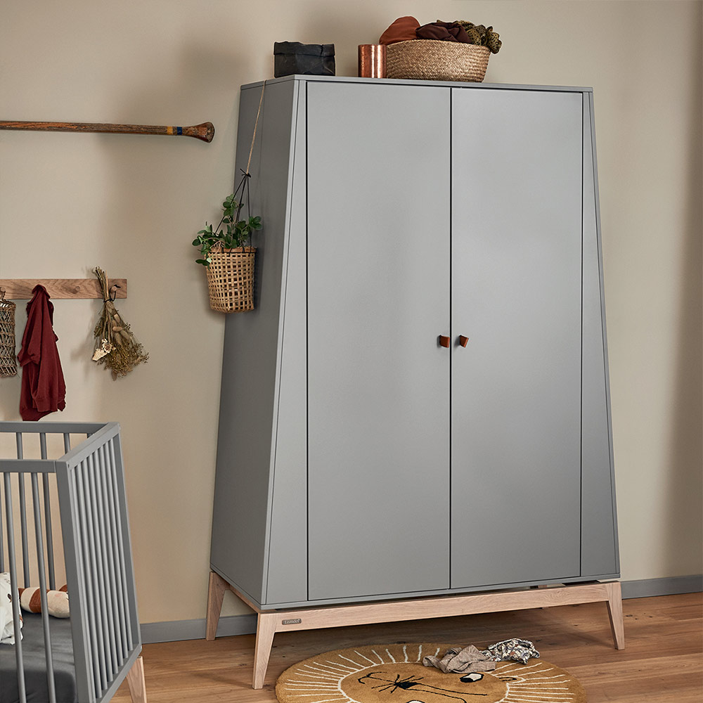 Grande Armoire Luna - Gris - Leander