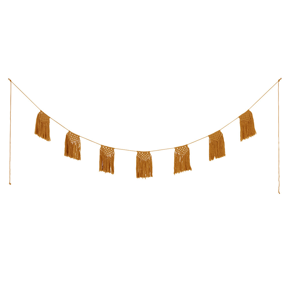 Guirlande en macramé - Or - Numéro 74