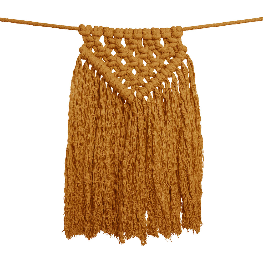 Guirlande en macramé - Or - Numéro 74