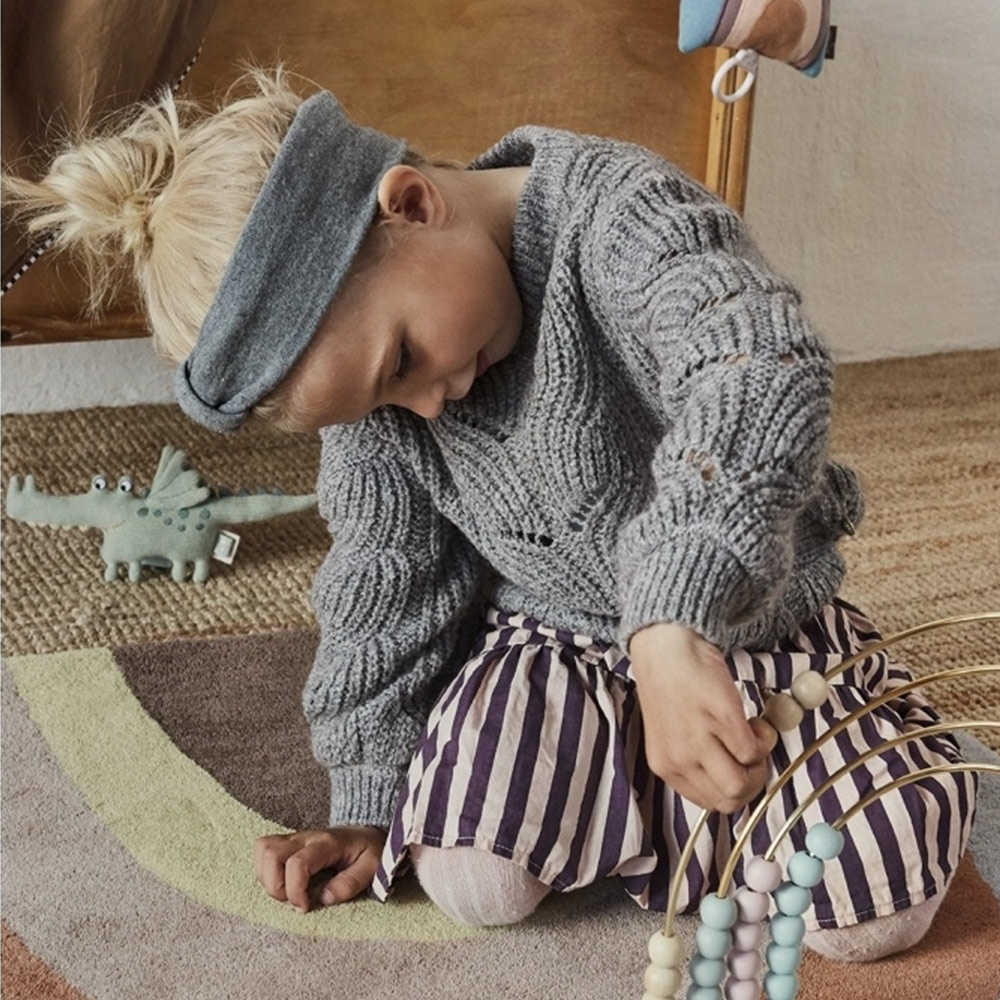 Hochet Bébé Crocodile Buddy - Vert pâle - OYOY