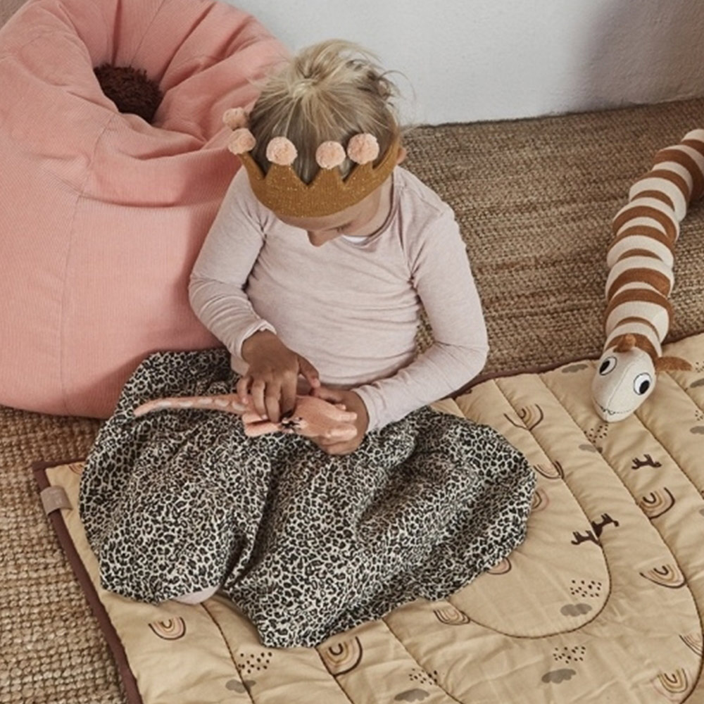 Hochet Bébé Crocodile Yoshi - Corail - OYOY