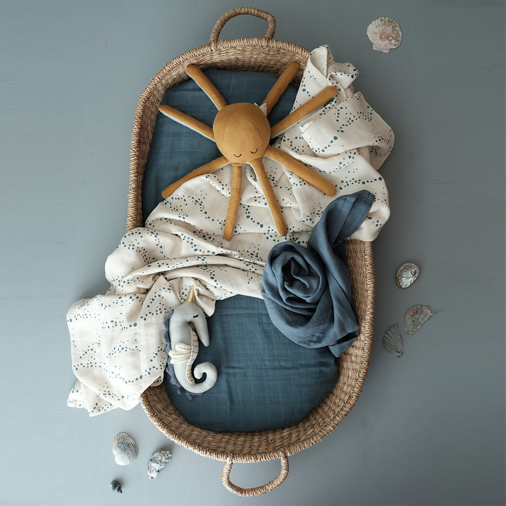 Hochet Octopus - Ocre - Fabelab