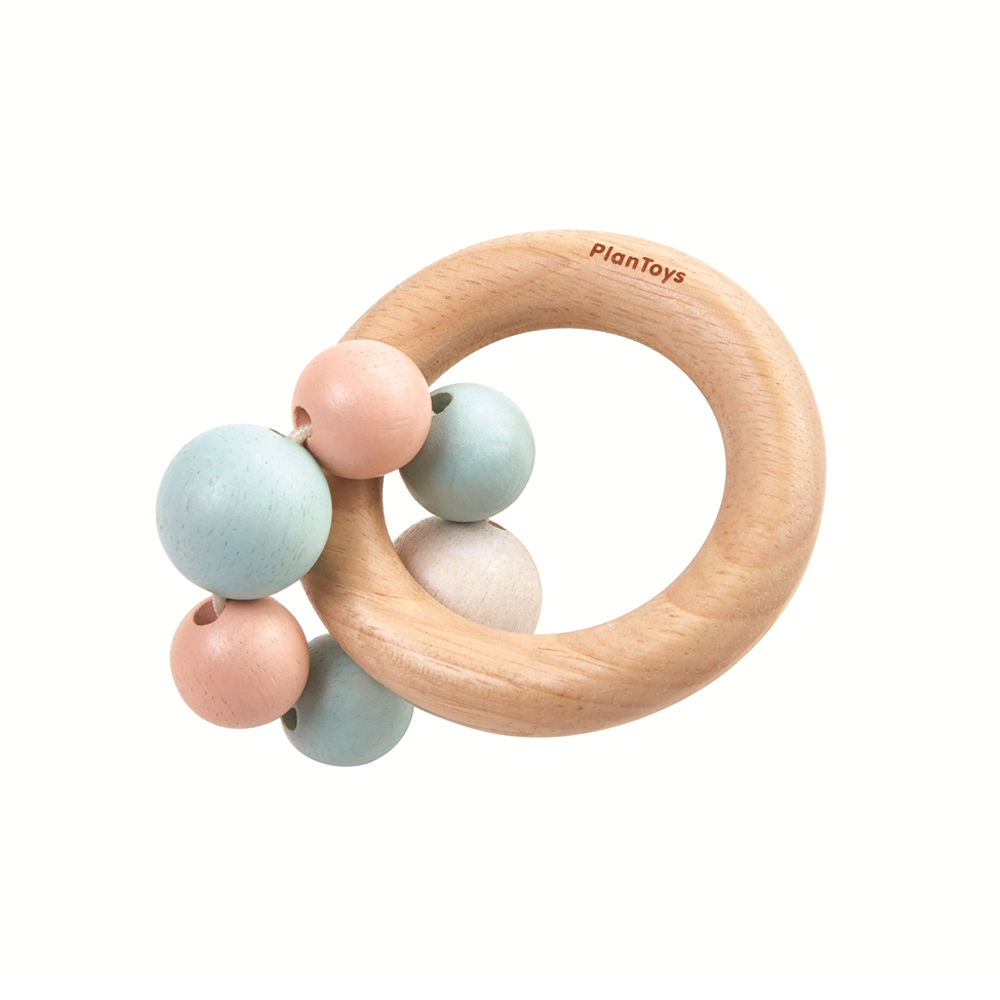 Hochet perles pastel - Plan Toys