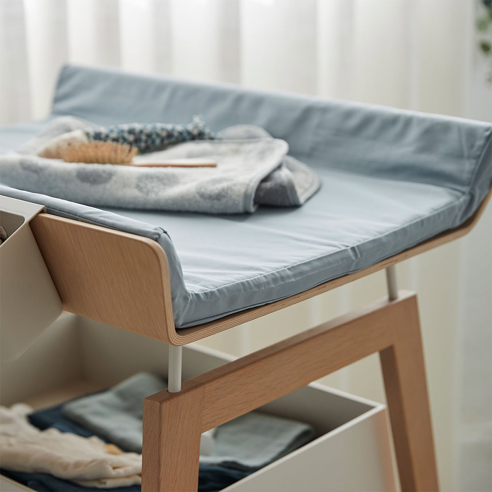 Housse de matelas à langer Linea - Bleu pâle - Leander
