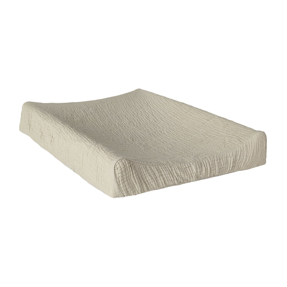 Housse de Matelas à langer réversible - Gris clair - Quax