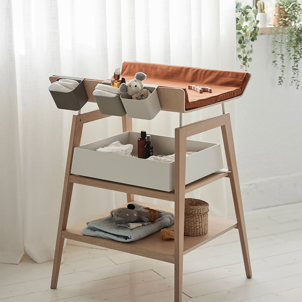 Housse de matelas à langer Linea - Terracotta - Leander