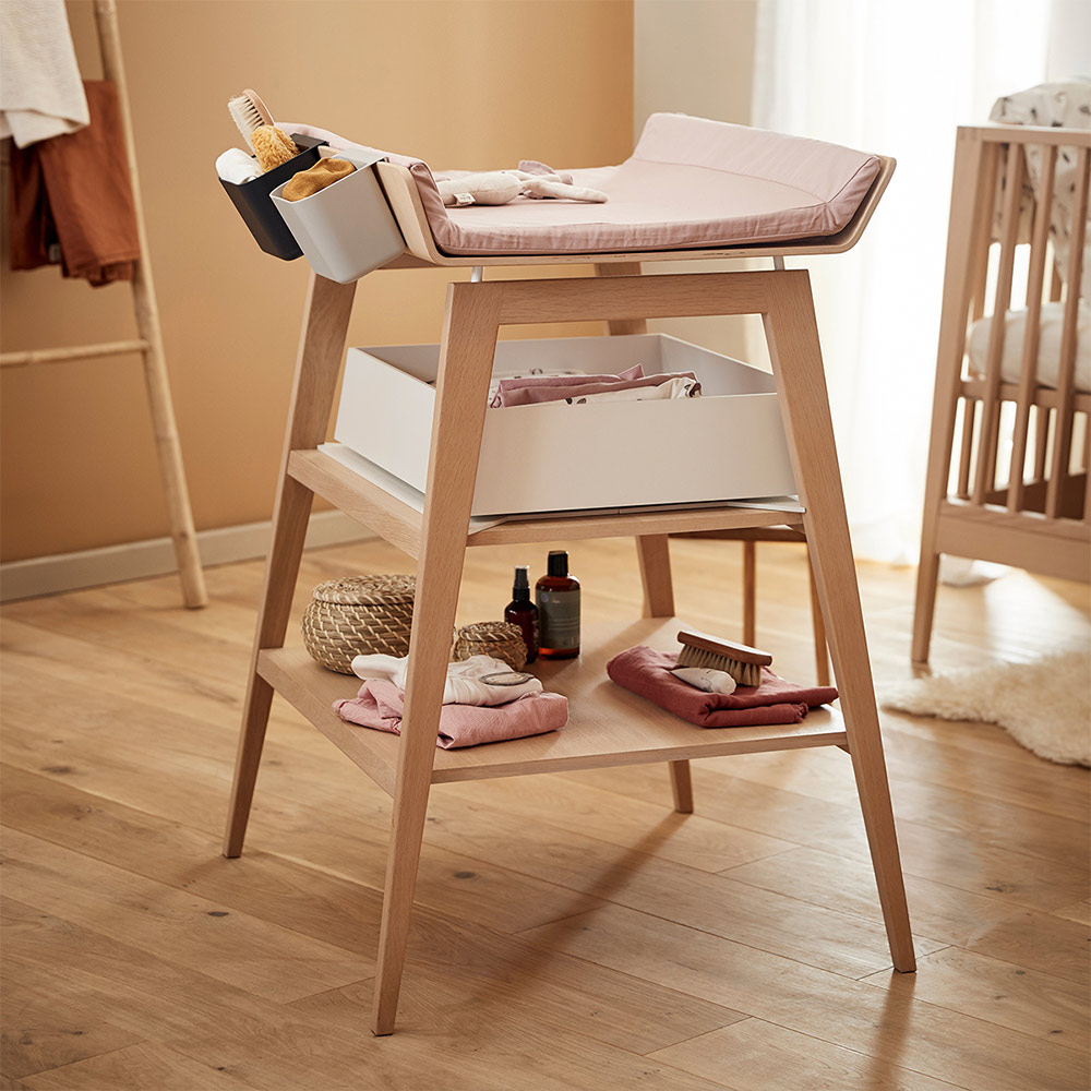 Housse de matelas à langer Linea - Vieux rose - Leander