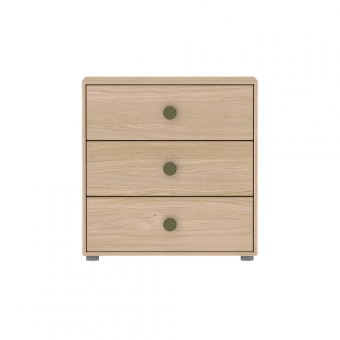 Commode 3 tiroirs Popsicle - Chêne/Kiwi Flexa Popsicle