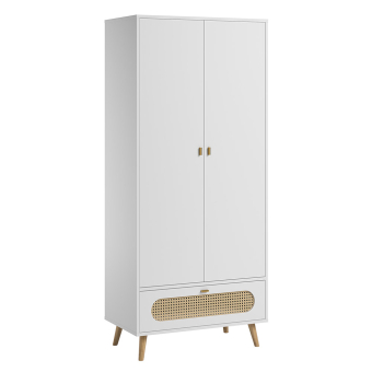 Armoire 2 portes Canne - Blanc Vox