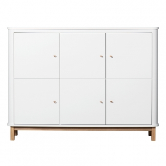 Armoire multi-rangement Wood - Chêne / Blanc Oliver Furniture
