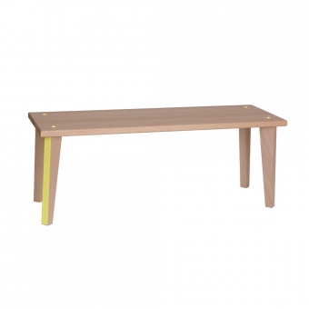 Banc Accolades - Jaune Paulette et Sacha