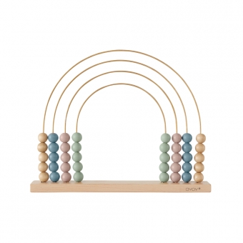 Boulier abaque arc-en-ciel - Multicolore OYOY