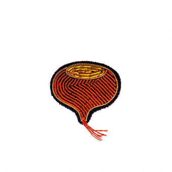 Broche Marron Chaud Macon et Lesquoy