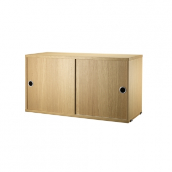 Caisson 2 portes coulissantes 78 cm - Chêne String Furniture
