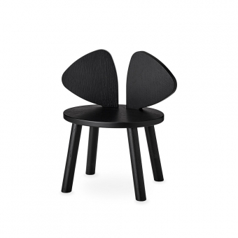 Chaise enfant Mouse 2-5 ans - Noir Nofred