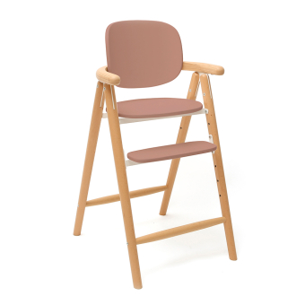 Chaise haute évolutive Tobo - Bois de rose Charlie Crane