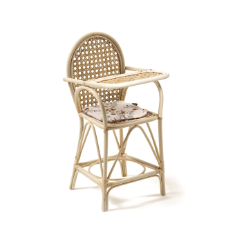 Chaise haute en rotin pour poupée Raya - Poétic Minikane