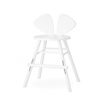 Chaise junior Mouse 3-9 ans - Blanc Nofred