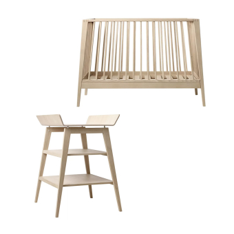 Chambre Bébé Complète Linea Duo Table à langer - Hêtre Leander