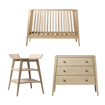 Chambre Bébé Complète Linea Trio - Chêne Leander