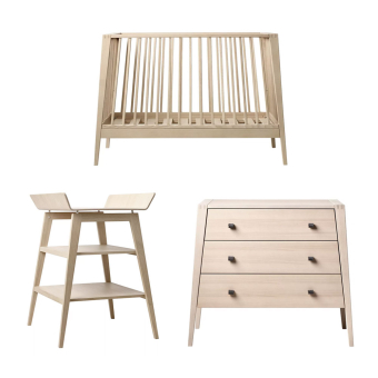 Chambre Bébé Complète Linea Trio - Hêtre Leander