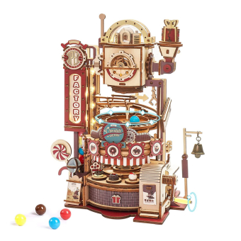 Jeu de Construction Chocolate Factory Marble Run ROKR Robotime