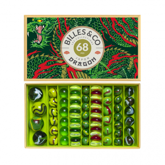Coffret de 68 Billes Dragon - Jade Billes and Co