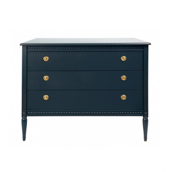 Commode 3 tiroirs - Deep Green Gustavienne