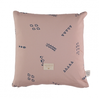 Coussin enfant Descartes secrets Elements - Vieux rose Nobodinoz