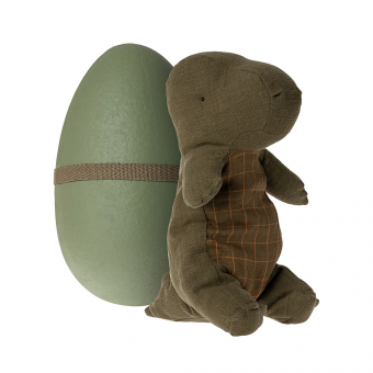 Dinosaure Gantosaurus Medium dans son oeuf - Vert forêt Maileg