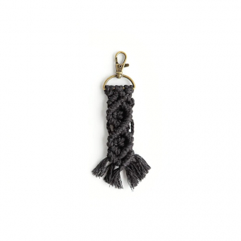 DIY Porte-clés en macramé Souk - Charbon Kesi'Art