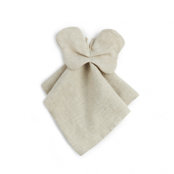Doudou Papillon Lin Français - Greige Nobodinoz