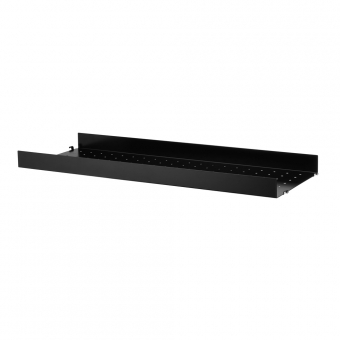Etagère en métal grands rebords 58 cm - Noir String Furniture