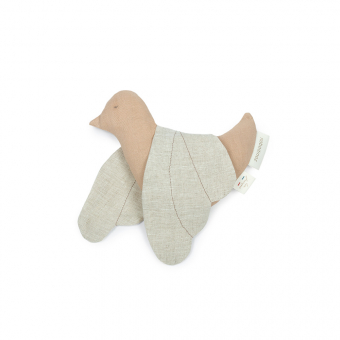 Hochet Oiseau Lin Français - Sand Nobodinoz