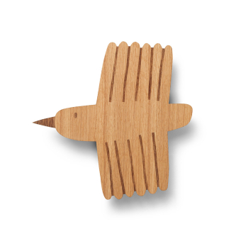 Lampe applique Oiseau - Chêne huilé Ferm Living