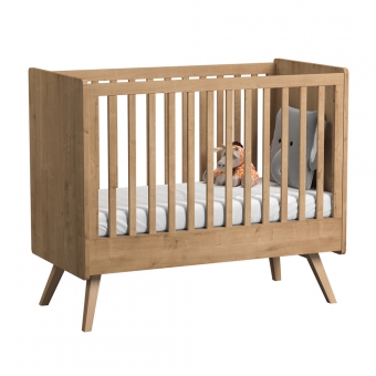 Lit bébé 60 x 120 Vintage - Chêne Vox