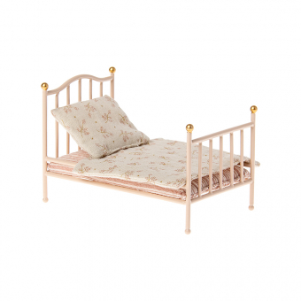 Lit de Souris Vintage Miniature - Rose pâle Maileg