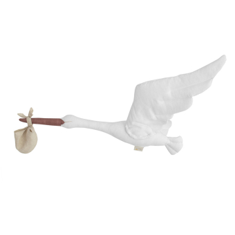 Mobile Cigogne et son sac - Blanc Les Enfants du Design