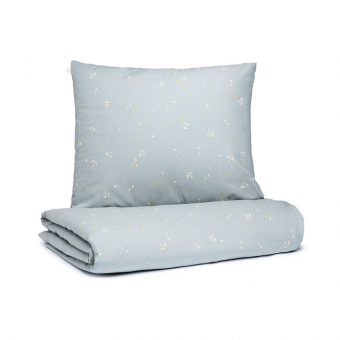 Parure de lit Himalaya Willow - Soft Blue Nobodinoz