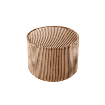 Pouf en velours côtelé - Toffee Wigiwama