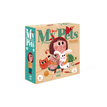 Puzzle I love My Pets Londji