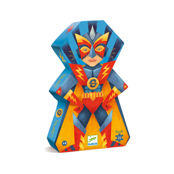 Puzzle Silhouette Laser Boy - 36 pièces Djeco